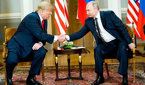 Donald Trump y Vladimir Putin en Washington