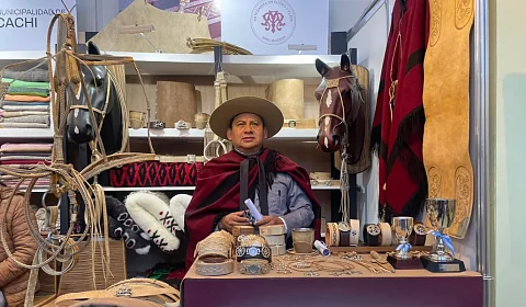 El salteño Ariel Maidana elegido como el mejor artesano de la Exposición Rural de Palermo