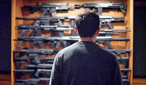 Encuentran un arsenal en poder de un hombre acusado de graves delitos de violencia de género Imagen ilustrativa - Generada por IA