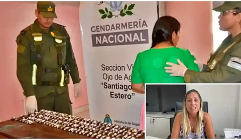 'Cholitas' a uno y otro lado del mostrador Procedimiento anticholo en Ojo de Agua
