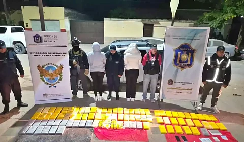 La Policía de Salta se incauta de 90 kilos de cocaína en la Colonia Santa Rosa Los detenidos y la droga incautada