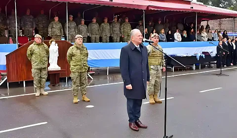 Marocco rinde homenaje a la Virgen de las Nieves, patrona de las tropas de montaña Marocco arenga a las tropas formadas