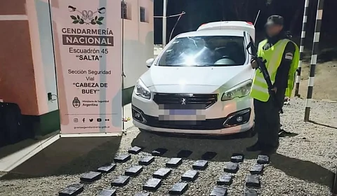 Detenidos en Salta dos individuos que llevaban escondidos 47 kilos de cocaína