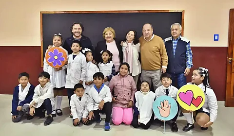 El Gobernador inaugura obras de infraestructura urbana y educativa en Tartagal Inauguración de aulas en la escuela de Misión Chorote
