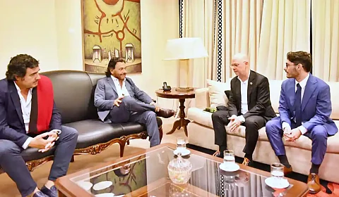 Sáenz se reúne en Salta con directivos de Marhen Lithium Reunión en la Casa de Gobierno