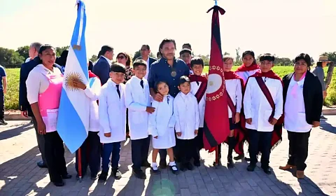 Sáenz visita la fiestas patronales de Talapampa El gobernador Gustavo Sáenz en Talapampa