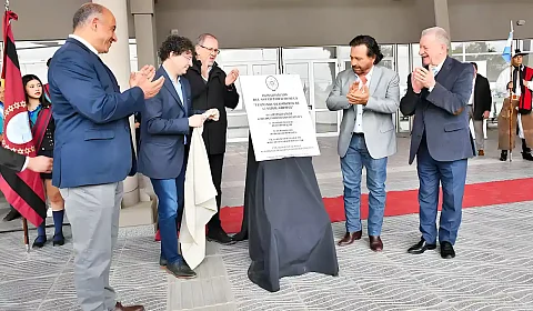 El gobernador Gustavo Sáenz inaugura la nueva terminal de General Güemes Dib Ashur, Rosso, Camacho, Sáenz y Marocco