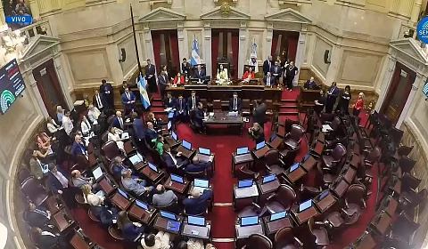 Poder y no poder Recinto del Senado argentino