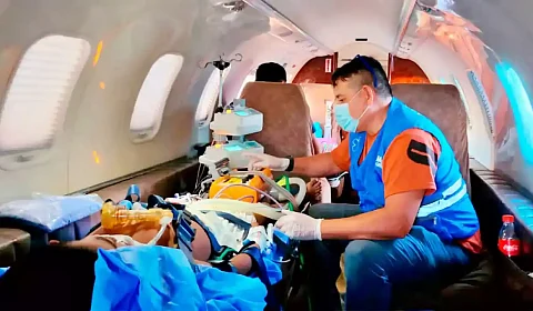Los aviones del Estado han transportado a 283 pacientes desde enero y hasta noviembre de 2025 Imagen ilustrativa