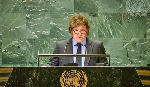 La campaña se muda a los Estados Unidos Javier Milei habla ante la Asamblea General de la ONU